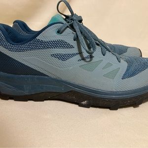 Salomon Contagrip Women’s Green Black Size 10 Running Hiking Trail Shoes 159817